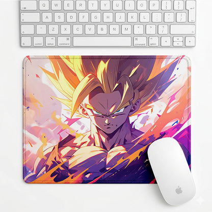 Saiyan Power Anime Mouse Pad – 7×9 Inch Compact Gaming Mouse Pad | Ultra-Smooth | Anti-Slip Base